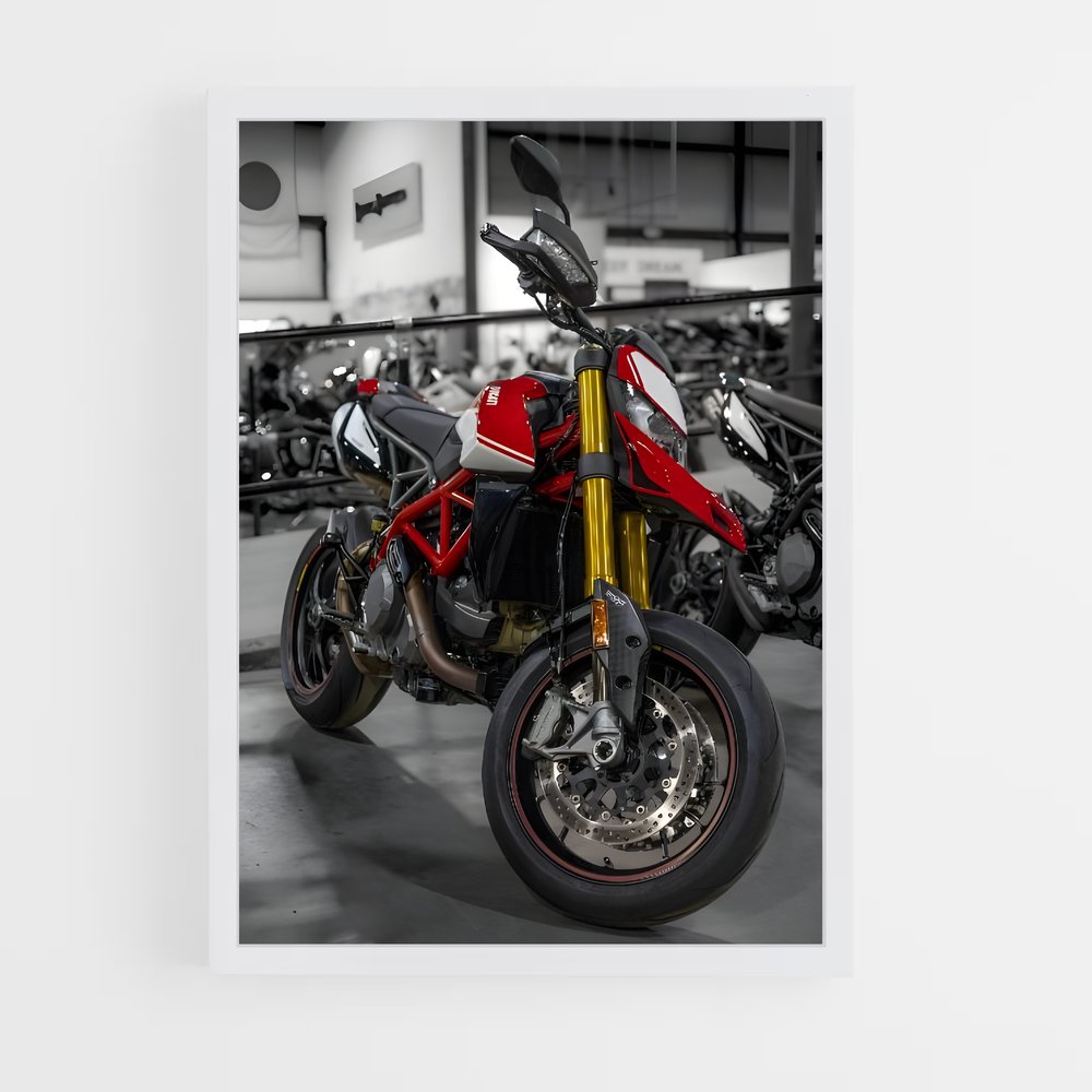 Poster Garage de l'Adrenaline – affiche Ducati (vue 3)